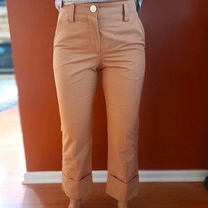 Sonia Rykiel Women's Cropped Straight Pant sz 4 Fr 38 100% Cotton